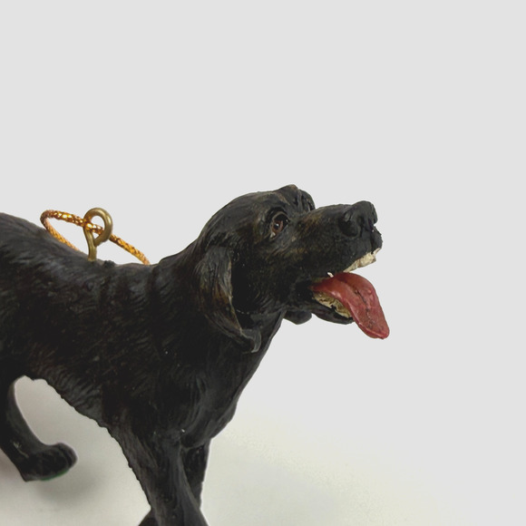 Rick Rowley Black Lab Dog Panting Ornament Made In USA Christmas Holiday - Picture 9 of 11